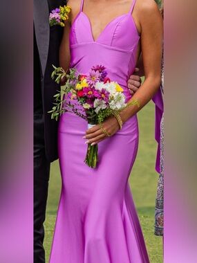 Jessica Angel Dress - Style 2750 in Lilac - Elegant Spaghetti-Strap Fitted Dress
